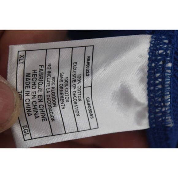 NIKE BASKETBALL SHORTS SIZE XLT XL TALL BLUE WITH STRIPES & POCKETS - Picture 5 of 5